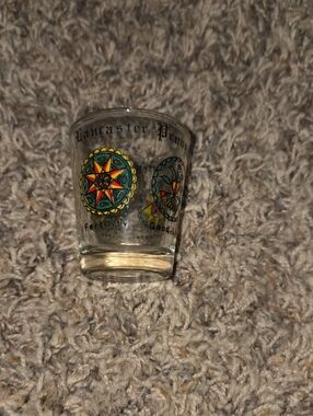 Lancaster Pennsylvania Colorful Glass Shot Glass - Multicolor